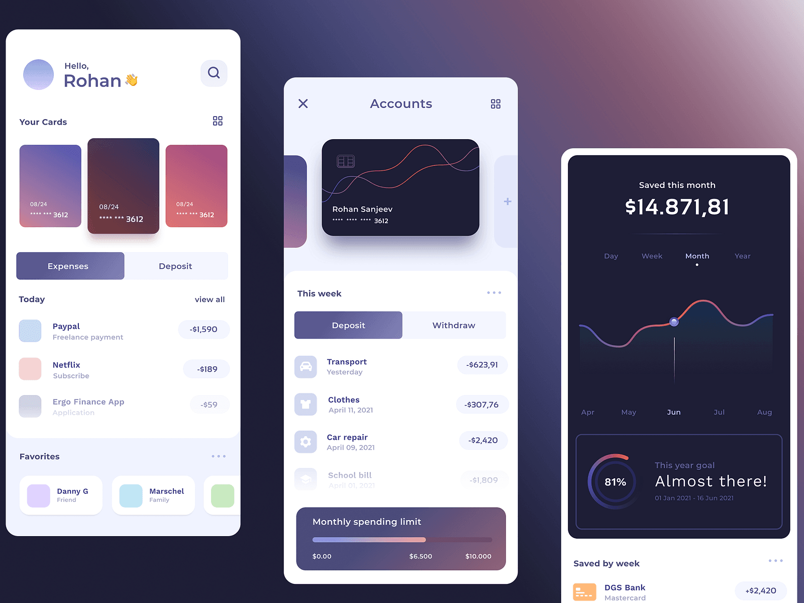 Finance App UI